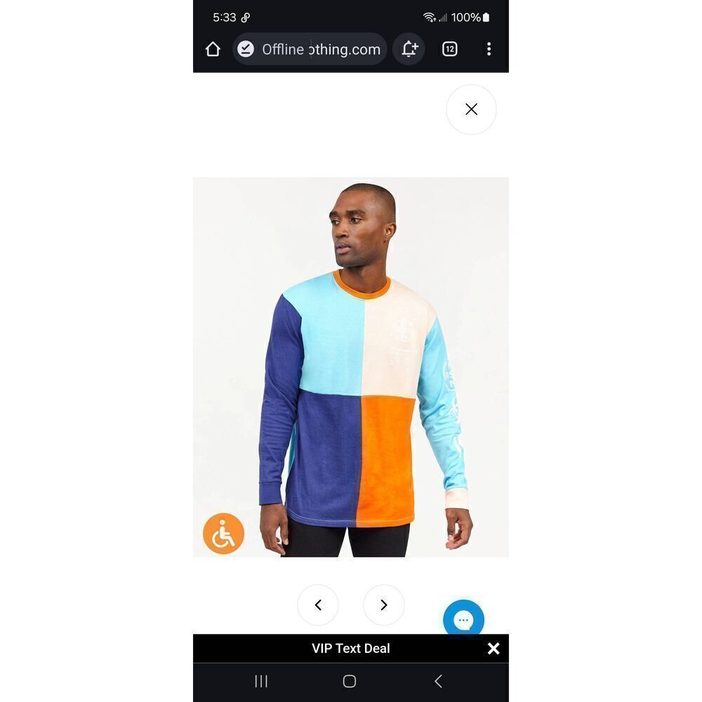 New Med Reason Color Block Long Sleeve Crew Neck Pullover Streetwear Tee Tshirt